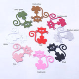30pcs Filigree Cats Earring Charms Brass Pendant DIY Jewelry Making