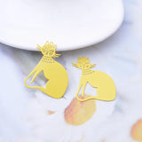 30pcs AD3518 Brass Cats Charms Stainless steel Cat Pendant