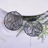 30pcs Filigree Round Charms for DIY Earring Making