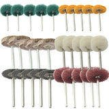 30pcs Abrasive Buffing Pad Polishing Brush Wheel for Rotary Tool