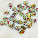 Alloy Virgin Mary Charms Bracelets Spacers Our Lady of Guadalupe Beads