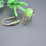 30pcs Zircon CZ Brass Bead Earrings Hooks