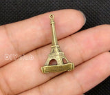 30pcs Eiffel Tower Charm Pendant Antique Bronze 2 Sided 5x18x32mm
