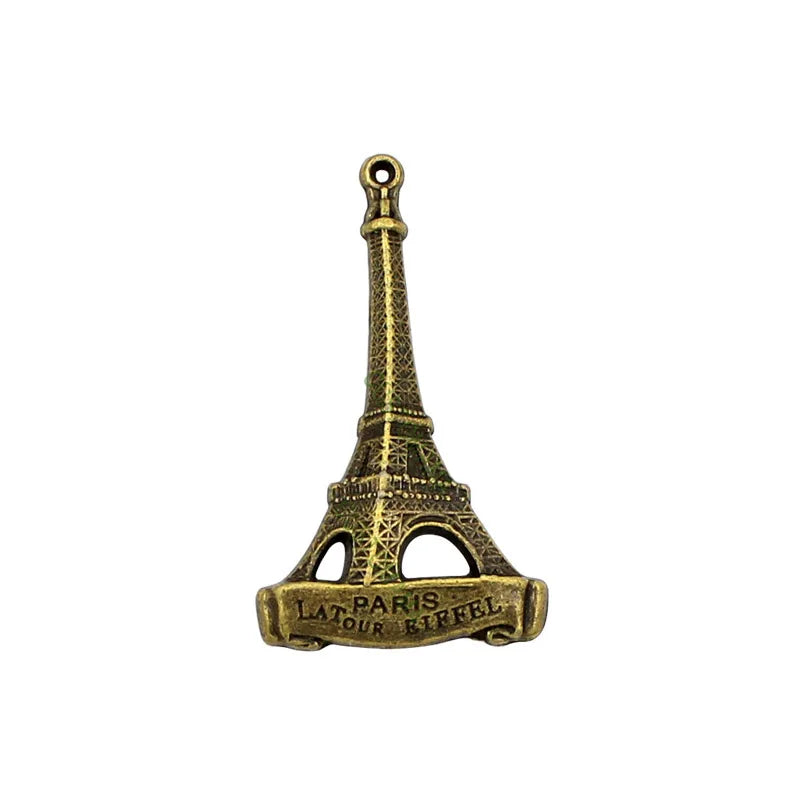 30pcs Eiffel Tower Charm Pendant Antique Bronze 2 Sided 5x18x32mm