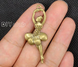 30pcs Antique Bronze Ballet Dancer Charms Pendant 51x20mm