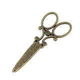 Antique Bronze Large Scissors Charm Pendant 60x25mm