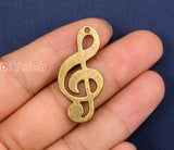 30pcs Antique Bronze Large Treble Clef Charms 37x17mm