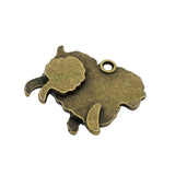 30pcs Antique Bronze Sheep Charms Pendants 20x18mm