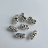 30pcs Antique Double Hole Spacer Beads for DIY Leather Cords Bracelet