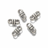 30pcs Antique Double Hole Spacer Beads for DIY Leather Cords Bracelet