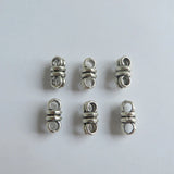 30pcs Antique Double Hole Spacer Beads for DIY Leather Cords Bracelet