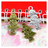 30pcs Antique Silver Bronze Girl Charms Pendants Jewelry Making DIY Craft