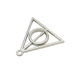 30pcs Tibetan Silver Triangle Charm Pendant 32X31mm
