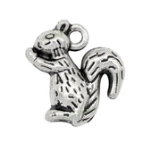 30pcs Antique Tibetan Silver 3D Squirrel Charms Pendant