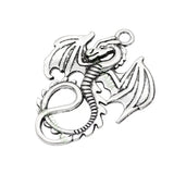 30pcs Tibetan Silver Fly Dragon Charms Pendant 35x28mm