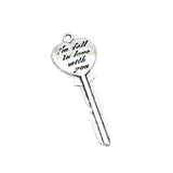 30pcs Antique Tibetan Silver Large Key Charm Pendant 57x21mm