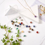 30pcs Natural Stone Charms Pendants 14x10.5mm For DIY Jewelry Making Mixed