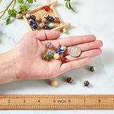 30pcs Natural Stone Charms Pendants 14x10.5mm For DIY Jewelry Making Mixed