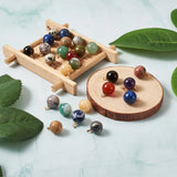 30pcs Natural Stone Charms Pendants 14x10.5mm For DIY Jewelry Making Mixed