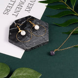 30pcs Natural Stone Charms Pendants 14x10.5mm For DIY Jewelry Making Mixed
