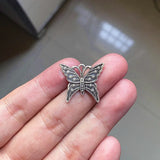 30pcs Butterfly Charms Tibetan Silver Pendant For DIY Women Necklace Jewelry
