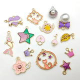 30pcs Cartoon Dripping Oil Alloy Charms for DIY Jewelry Making