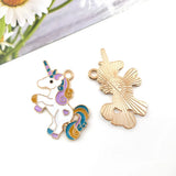 30pcs Cartoon Dripping Oil Alloy Charms for DIY Jewelry Making