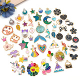 30pcs Cartoon Dripping Oil Alloy Charms for DIY Jewelry Making