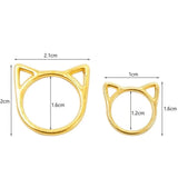 30pcs Cat Ears Metal Needle Clip Stitch Markers Crochet Latch Knitting
