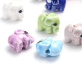 30pcs Colorful Elephant Spacer Beads DIY Jewelry Bracelet Necklace