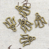 30pcs Hollow Guardian Angel 20x12mm Charms DIY Making Findings Tibetan Jewelry