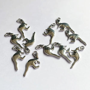 30pcs Kangaroo Mom Charms for Jewelry Making DIY Necklace Earring Accessories