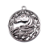 30pcs Horse Charms 34x30mm Antique Silver DIY Jewelry Findings Pendant