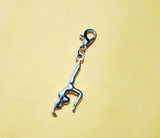 30pcs Gymnastics Girl Charms Pendant DIY Silver Jewelry