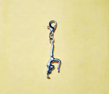 30pcs Gymnastics Girl Charms Pendant DIY Silver Jewelry