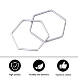 30pcs Stainless Steel Hex Pendants for Lady Girl Woman