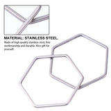 30pcs Stainless Steel Hex Pendants for Lady Girl Woman