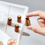 30pcs Clear Glass Bottles with Corks Mini Bead Containers Wishing Vials
