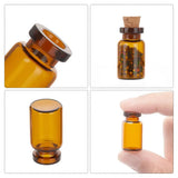 30pcs Clear Glass Bottles with Corks Mini Bead Containers Wishing Vials