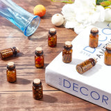 30pcs Clear Glass Bottles with Corks Mini Bead Containers Wishing Vials