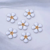 30pcs Colorful Enamel Flower Beads Red 12mm Spacer Bracelet Earring Findings