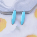 30pcs Copper Silver Enamel Charms for Jewelry Making