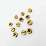 30pcs Round Beads Charms for DIY Jewelry Making, Mirror Polished