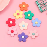 30pcs Flowers Resin Ornament DIY Craft Supplies Art Decoration