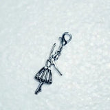 30pcs Ballerina Girl Dangle Bead Charm With Lobster Clasp DIY Jewelry Making