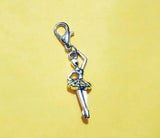 30pcs Ballerina Girl Dangle Charms DIY Jewelry Making