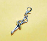 30pcs Ballerina Girl Dangle Charms DIY Jewelry Making
