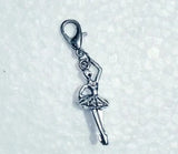 30pcs Ballerina Girl Dangle Charms DIY Jewelry Making