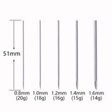 30pc Disposable Piercing Needles Set with Clamp for Lip Eyebrow N