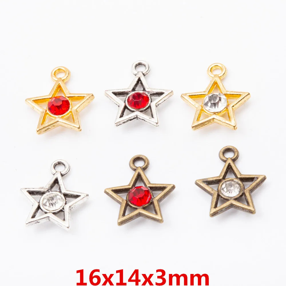 30pcs Vintage Zinc Alloy Metal Pendant Charms for DIY Jewelry Making